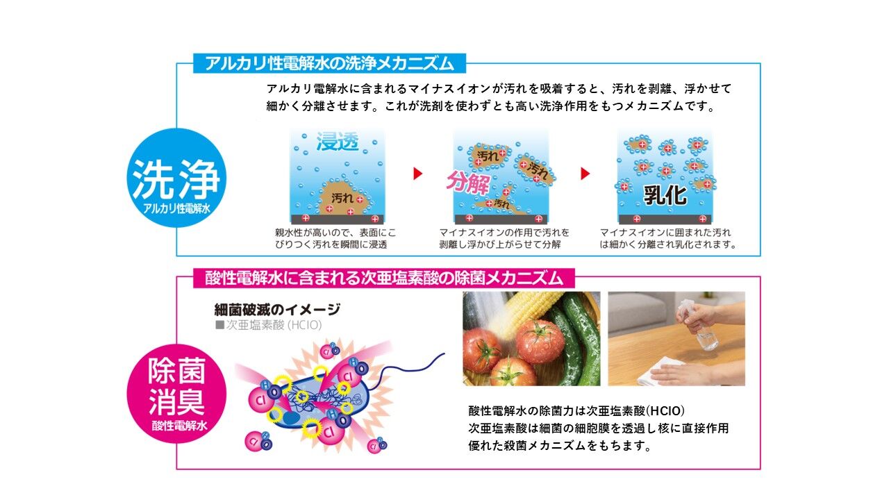 電解水　次亜塩素酸水　詳しく　